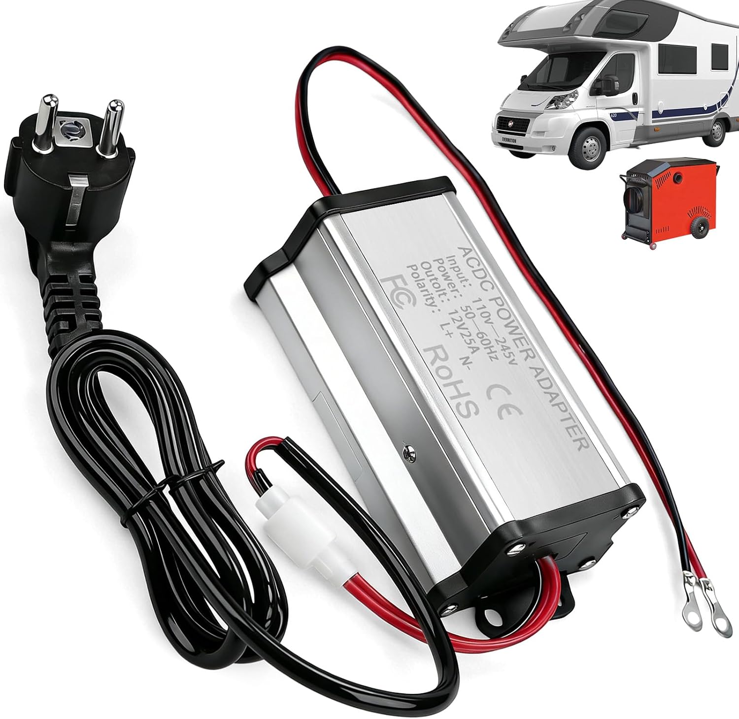 Adaptateur 230V à 12V pour Chauffage Diesel Aurobest