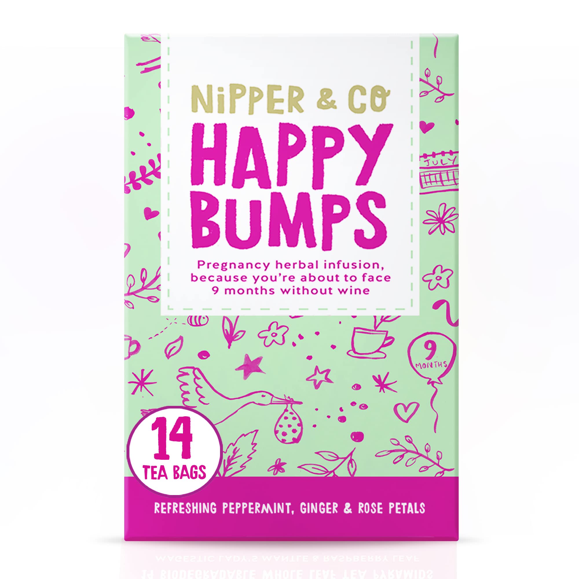 Buy Nipper & Co, Natural Pregnancy Tea for Morning ness (14 Reusable