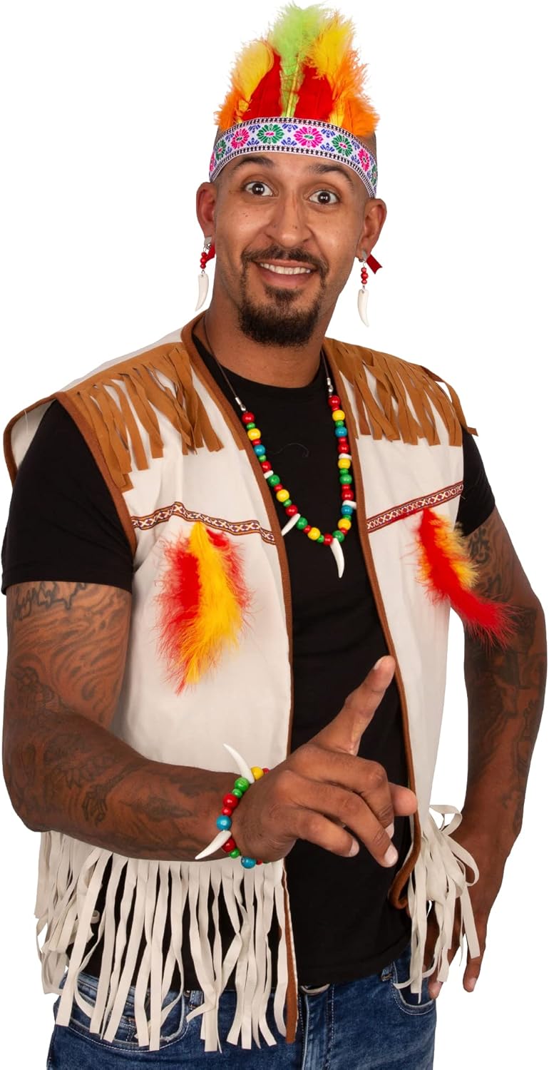 Tigerdoe Indian Costume - Indian Costume Accesories - Thanksgiving Native American Costume - Indian Warrior… - Image 2