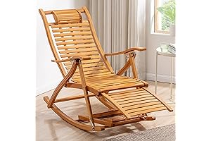 Folding Bamboo Rocking Chair: Comfort and Style for Your Outdoor Haven