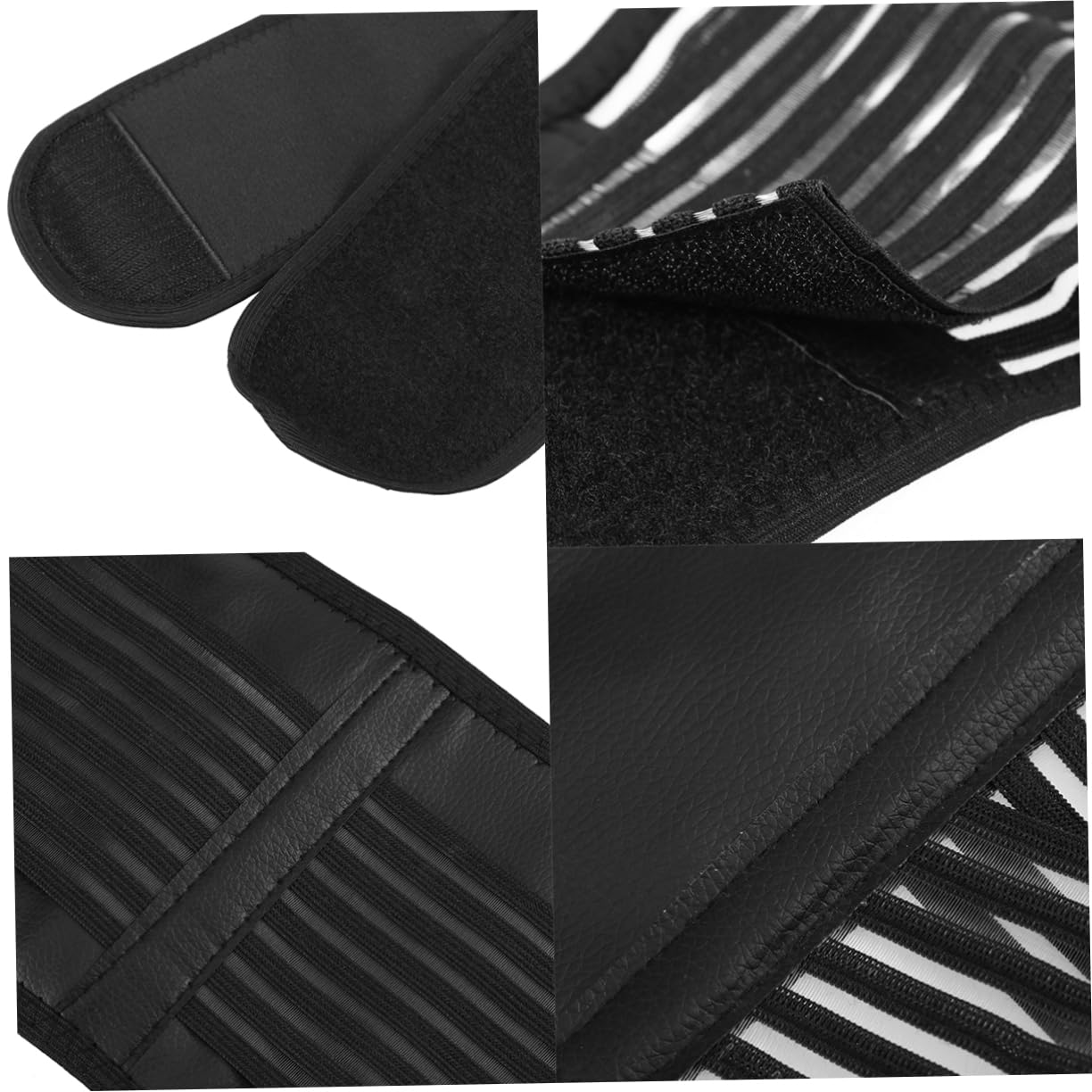 IWOWHERO Portable Adjustable Magnetic Therapy Lumbar Brace Belt Self Heating Back Support for Relief Black for Rehabilitation and Lower Back Protection