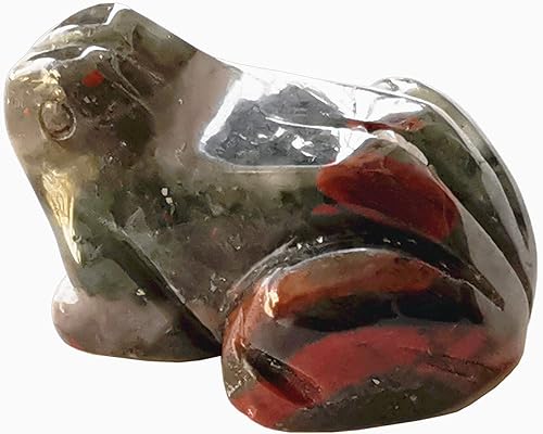 Miniatura 10 de 1 pieza de cristales de rana de obsidiana negra natural y figuras de piedra curativa, 1.5 pulgadas talladas a mano con bolsillo para decoración de