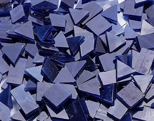 Vista 30 de Lanyani Azulejos de mosaico de vidrio para manualidades artísticas, 4 formas mixtas de vidrieras Tiffany, 200 piezas, Café