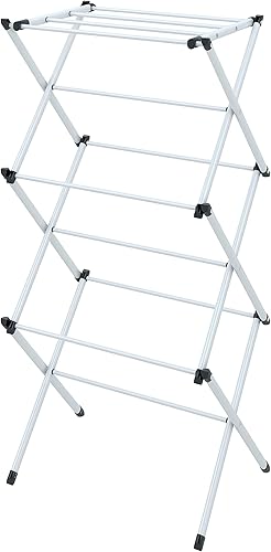 Mabel Home - Estante plegable para secar ropa (blanco)