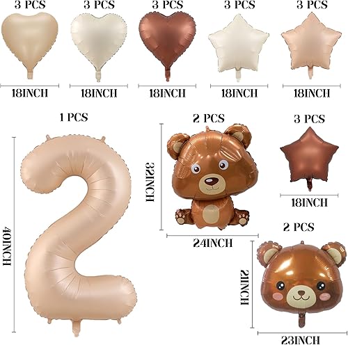 Miniatura 8 de 23 globos de oso, globos de oso de 40 pulgadas, globos de oso de peluche de 40 pulgadas, globos de cumpleaños, globos de aluminio de animales para