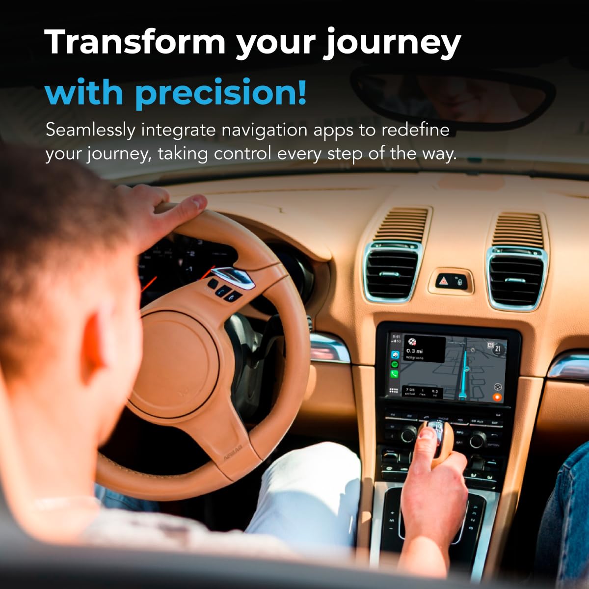 Adaptateur De Voiture Sans Fil Android Nano Series - Connexion Instantanée Du Smartphone à L'écran - Le Plus Petit Adaptateur Sans Fil - AutoSky - Câbles USB-A Et USB-C - Filaire Android