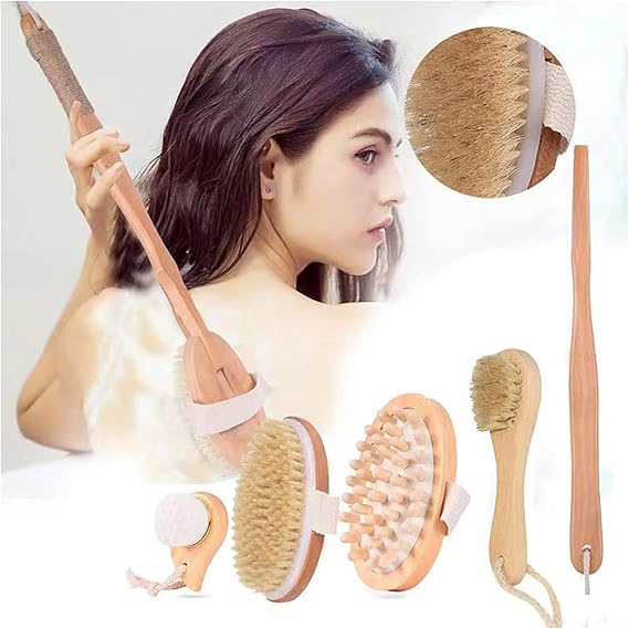 Premium Dry Brushing Body Brush Set,Exfoliating body