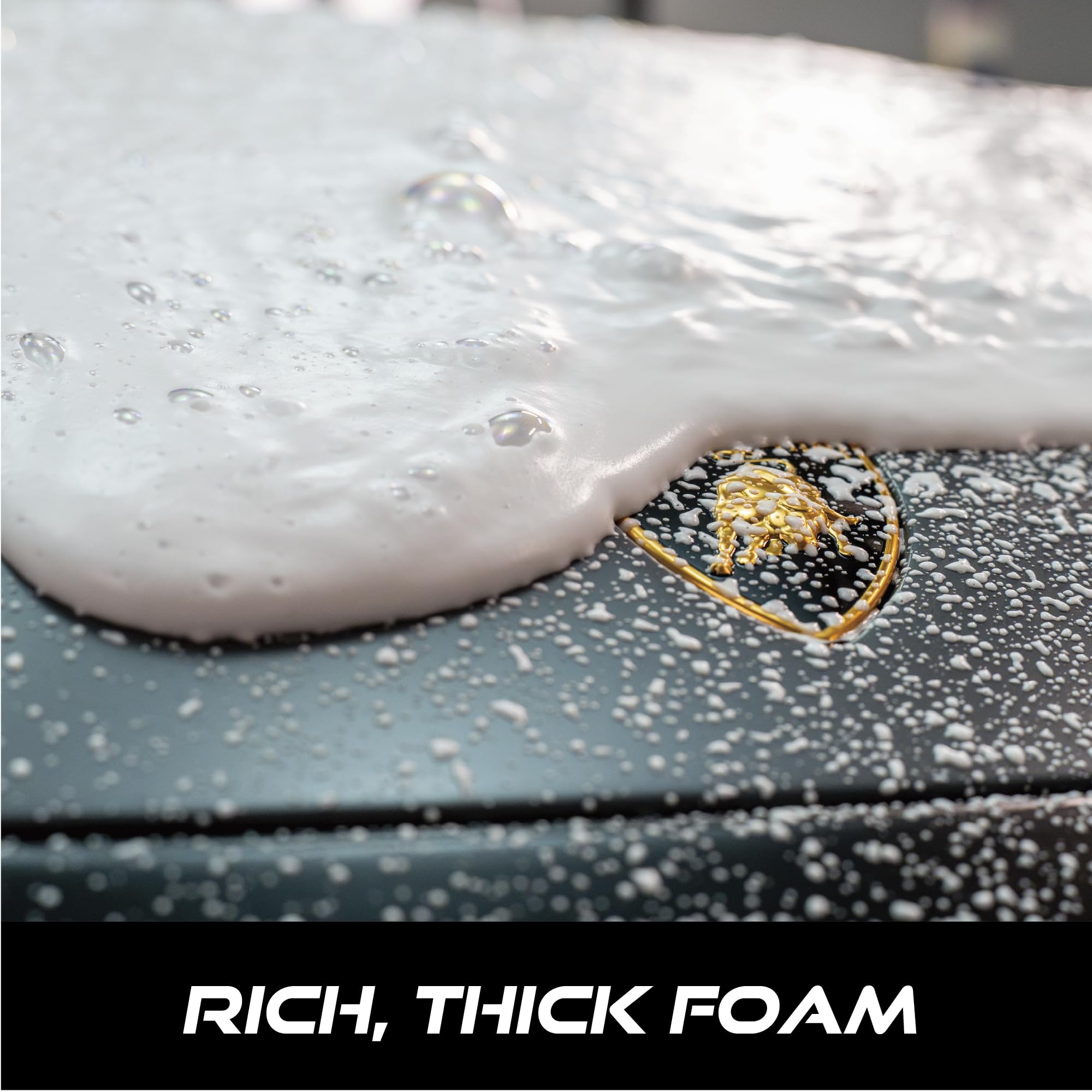 VIKING Cañón de espuma profesional para coche, boquilla de pulverización ajustable, bote de jabón de 1.1 litros, enchufe de conexión rápida de 1/4 pulgadas para lavadora a presión y kit de detalles de