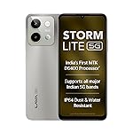 Lava Storm Lite 5G (Cosmic Titanium, 4+4*GB RAM, 128GB Storage) | India’s First MTK Dimensity 6400 Processor | 50MP AI Camera | IP64 Rated | 120 Hz Display | 5000 mAh Battery | Supports All 5G Bands