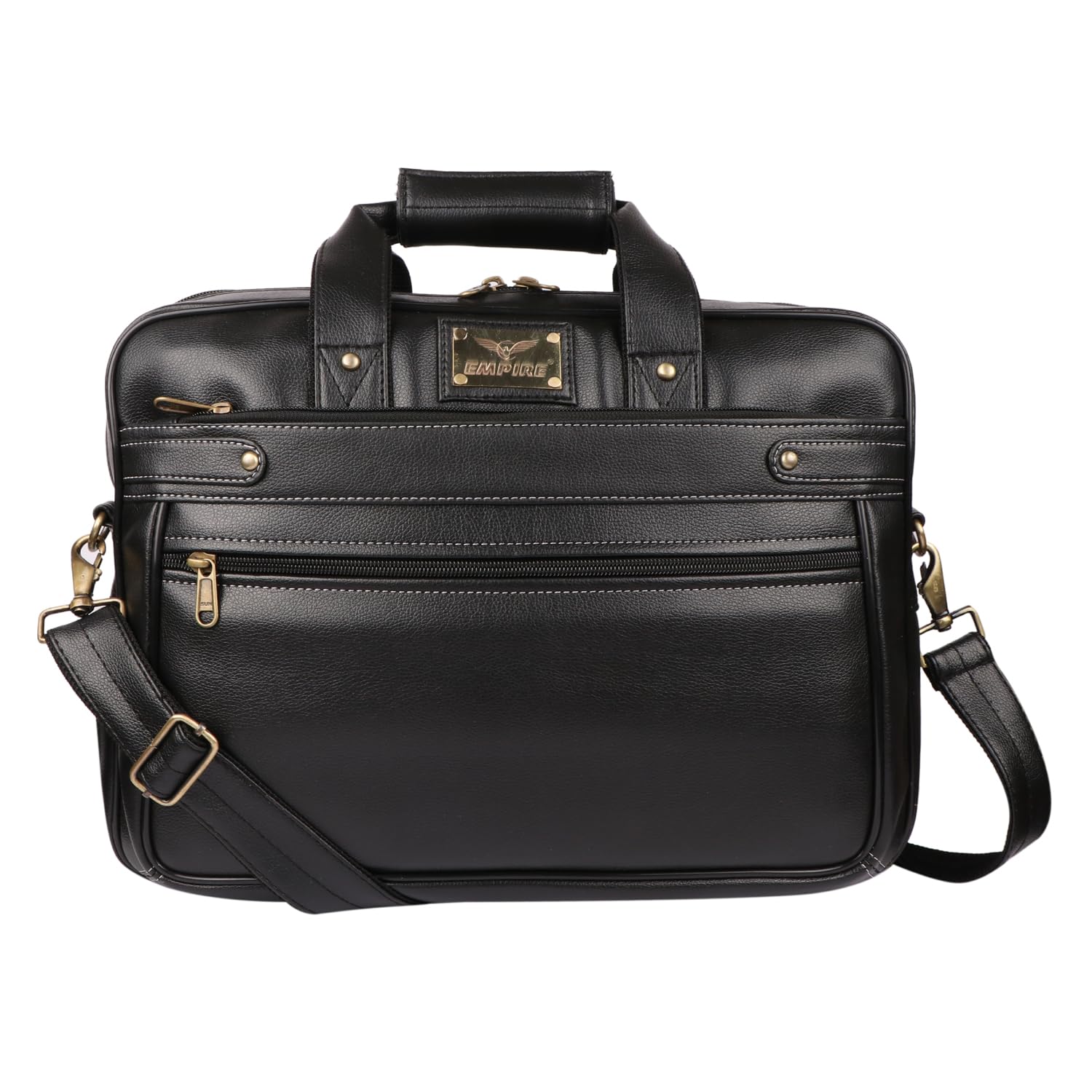empire EmpireVegan Leather File Bags/Executive Bags/Laptop Bags/Office Bag | Fits Upto 15.6 Inch Laptop/MacBook/Laptop Messenger Bag/Leather Bag for Men-picture-17