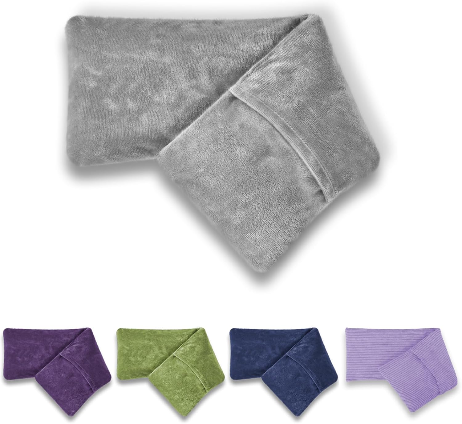 Microwave Heat Pad with Washable Cover| Heat Packs for Relaxation | Wheat Bags Microwavable for Pain Relief in Muscles, Joints & Cramps 44×13.5cm | Soft Weighted Neck Warmer for Hot/Cold Compress