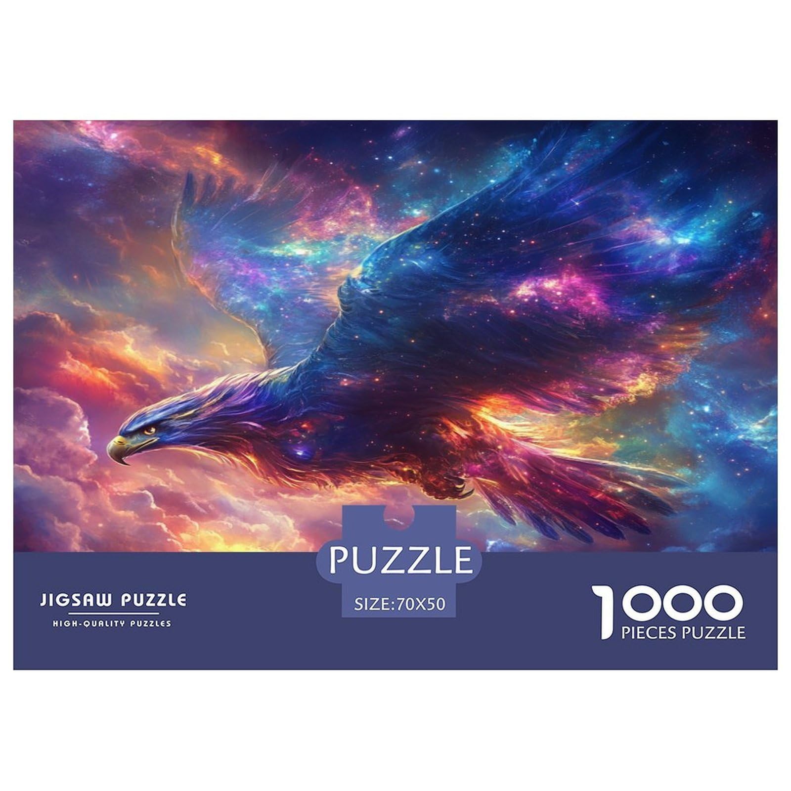 Puzzles Eagle 1000 Pieces Challenge Toy for Adults,Fantasy Cosmic Scene Impossible Jigsaw Puzzles 1000 Pieces Educational Games Home Decoration 70x50cm/1000pcs — image 1
