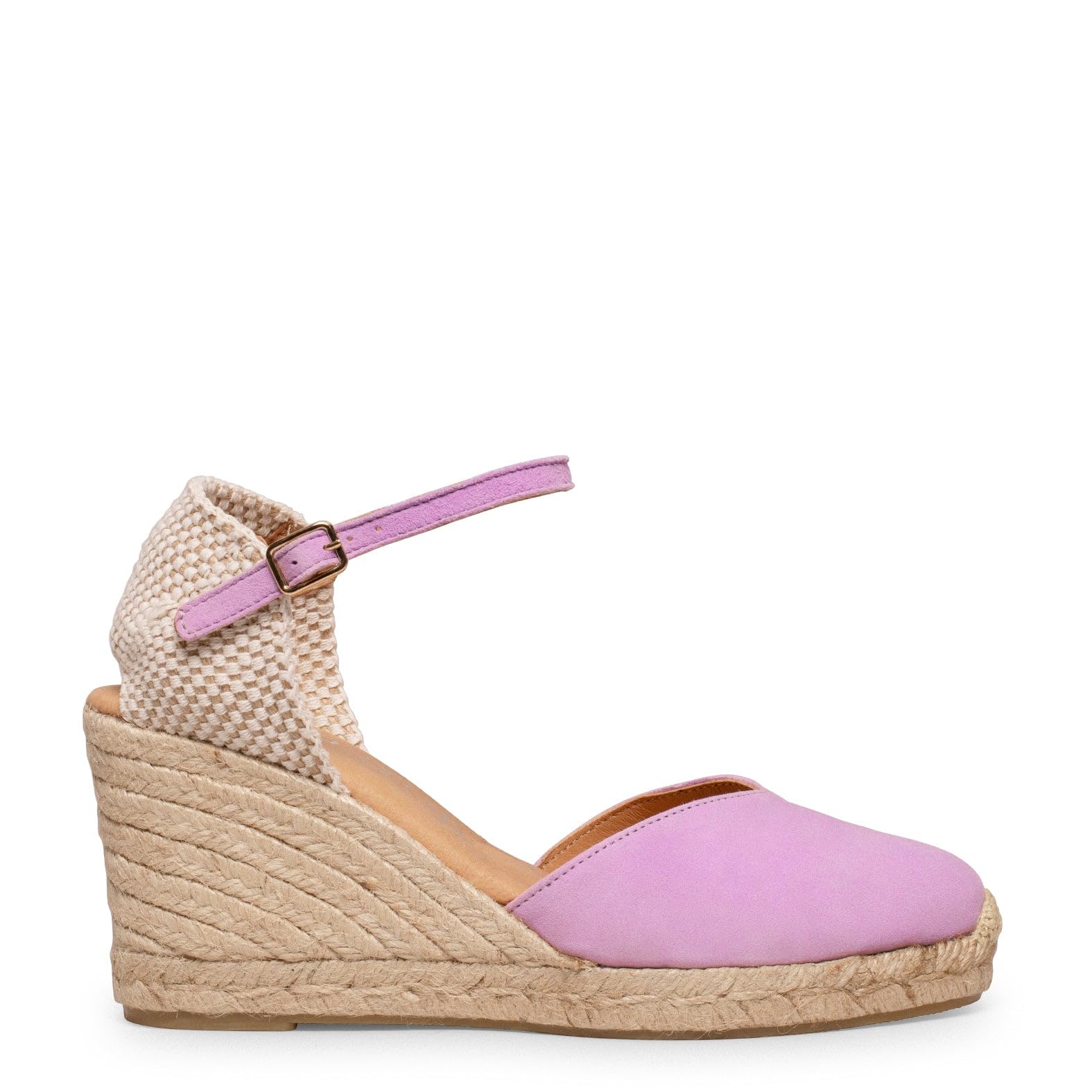 miMaO. Espadrilles à talon haut en cuir avec Technologie de Confort. Fabrication artisanale