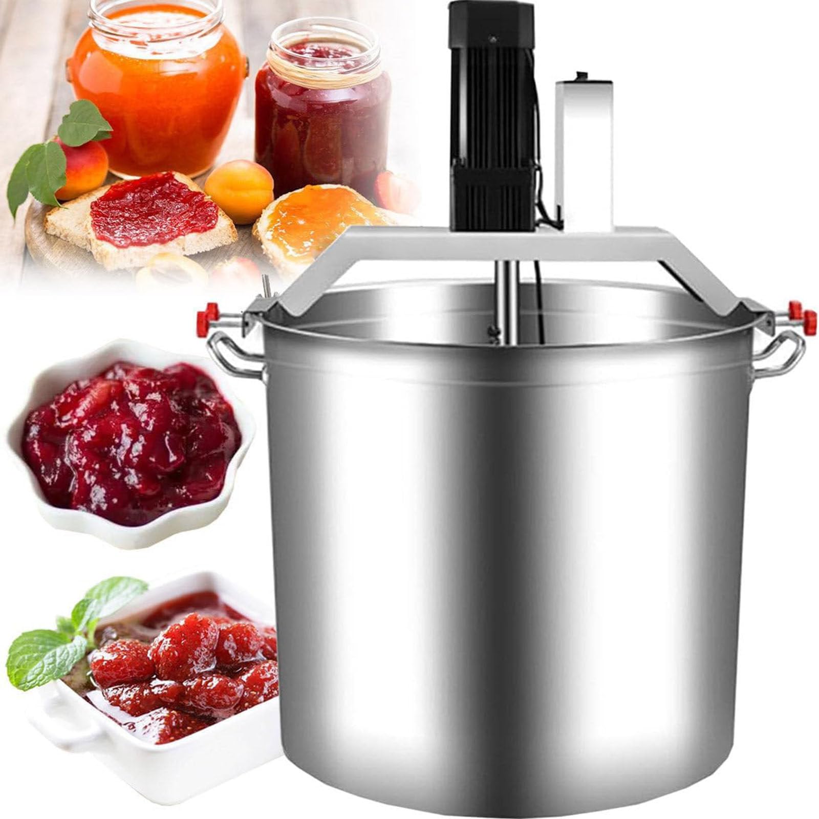 GLJTUO Electric Mixer Machine,Commercial Food Mixer with Non-Stick Pan, Automatic Stir-Fry Machine for Hot Pot and Cooking, 40L Capacity,80L