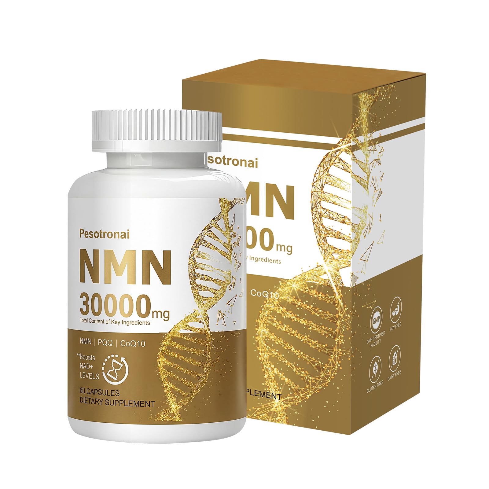 Amazon.com: nmn Supplement 1000mg Pure Organic with Resveratrol 