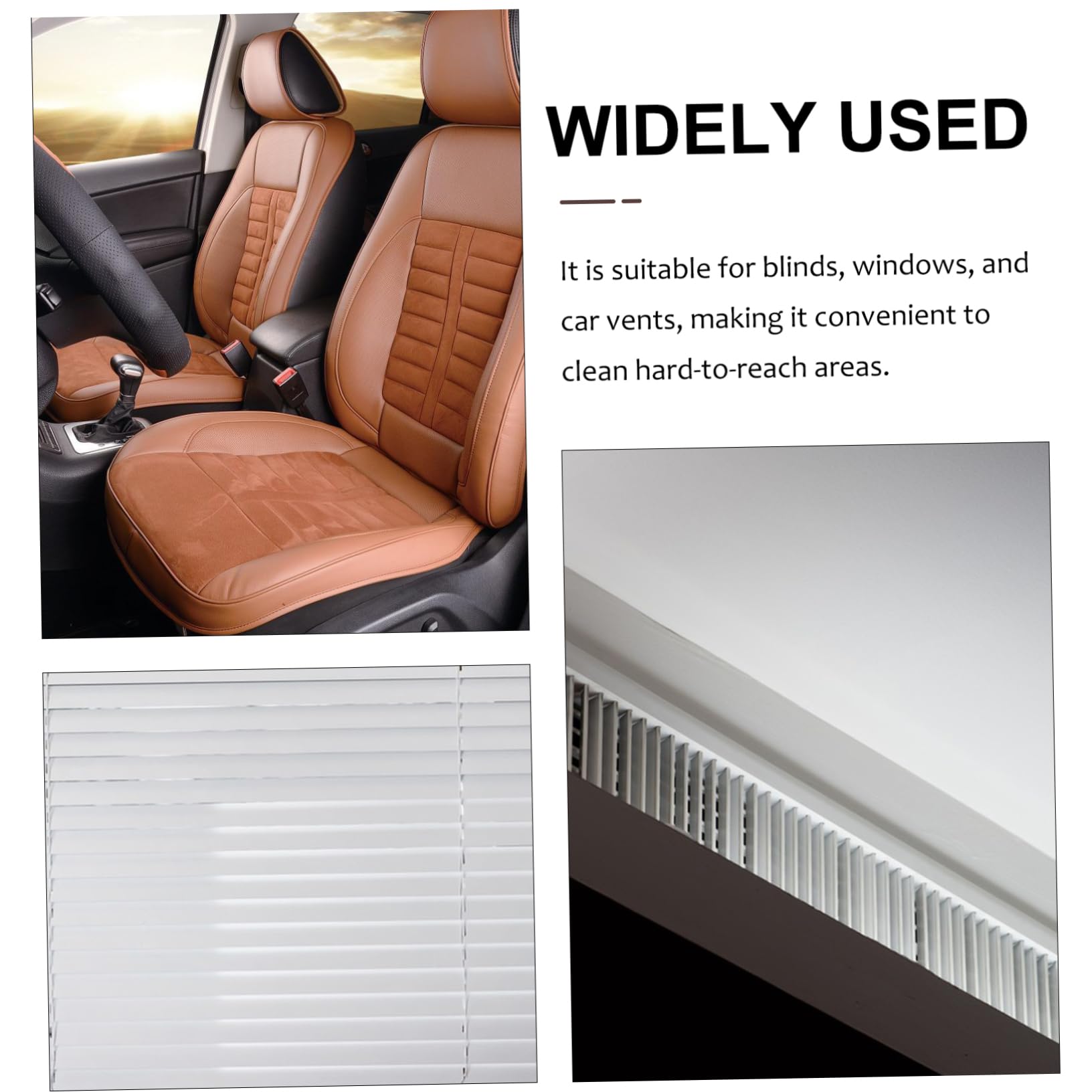 FRCOLOR 20piezas Herramientas De Limpieza para Persianas Duster para Ventanas y Conductos De Aire Cepillo De Limpieza Desmontable y Lavable Vibrantes