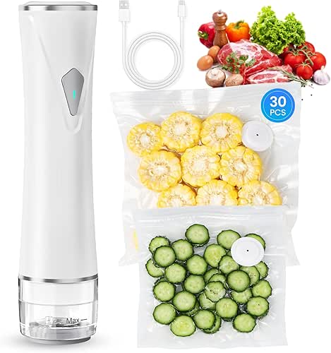 Vacuum Sealer for Food with Visible Tank, Handheld Vacuum Sealer