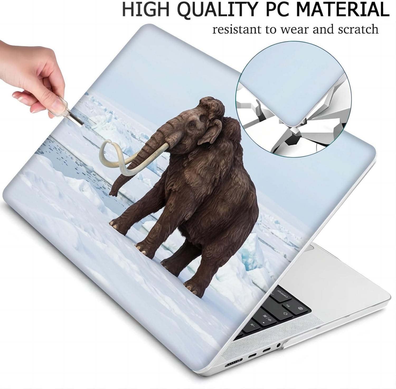 Compatible with MacBook Neo 13-inch, Hard Shell Case with Keyboard Cover and Screen Protector (A3404 A18 Pro chip, 2026 Release) - Mammoth MC21660