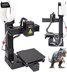 Easythreed Impressora 3D Portátil K10 De Nível Básico - Fdm Compacta Com Placa Construção Removível, Volume 100 X Mm, Design Fácil Usar Para Iniciantes (Preto)