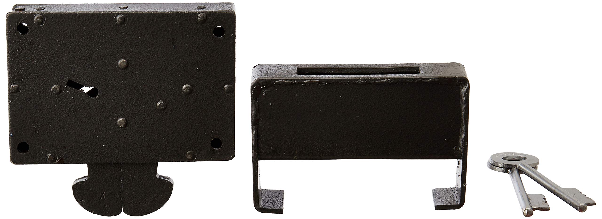 Harrison H-0179 Iron Four Lever Center Shutter Lock Set (Silver) (B07HX4L267) Amazon Price History, Amazon Price Tracker