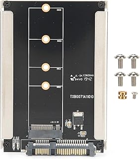 M.2 SATA Adapter, M.2 Key B/B+M (NGFF) to SATA 22Pin 2.5" SSD Enclosure, SATA Based Solid State Hard Drive Converter of 2230 2242 2260 2280 Size