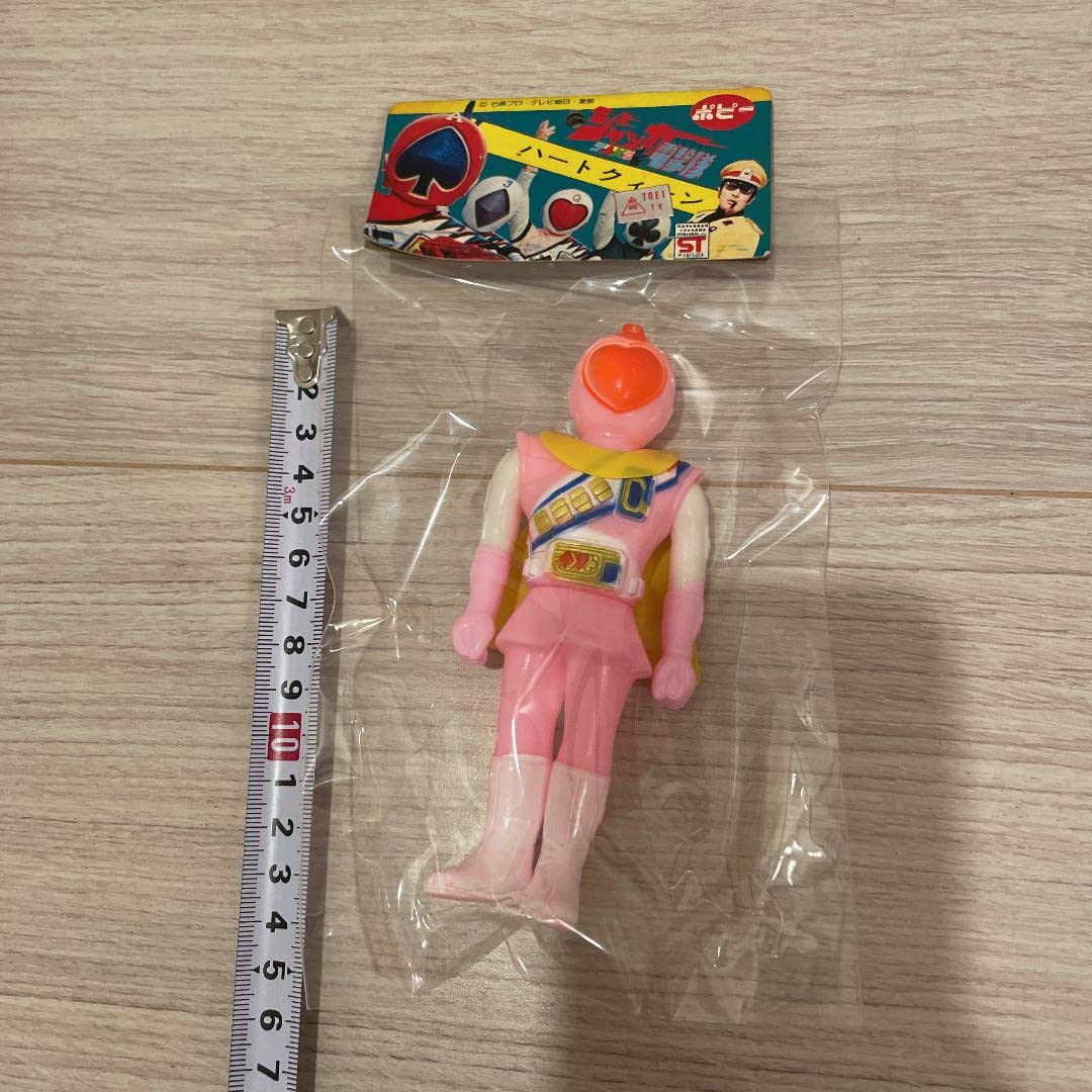 当時物】 ポピー □ ソフビ ジャッカー電撃隊 Q(クイーン) 高さ：約