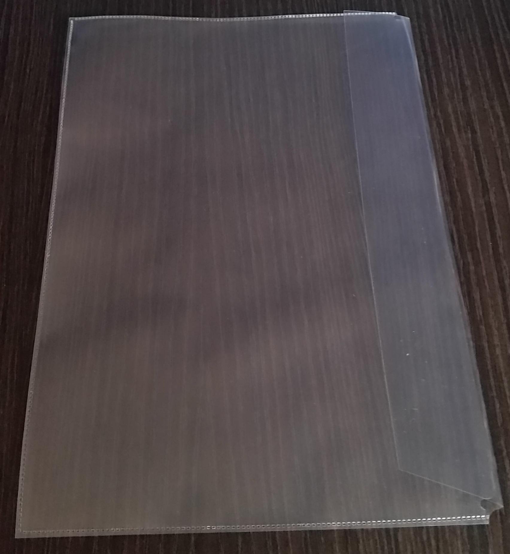 A4+ Sichthüllen Übergröße mit Klappe 145my glasklar 100 St | Extra dick (0,145mm), Dokumentenecht, Ohne Weichmacher, Aktenhülle, Klarsichthülle, Dokumentenhülle mit Rand, 100% recycelbar