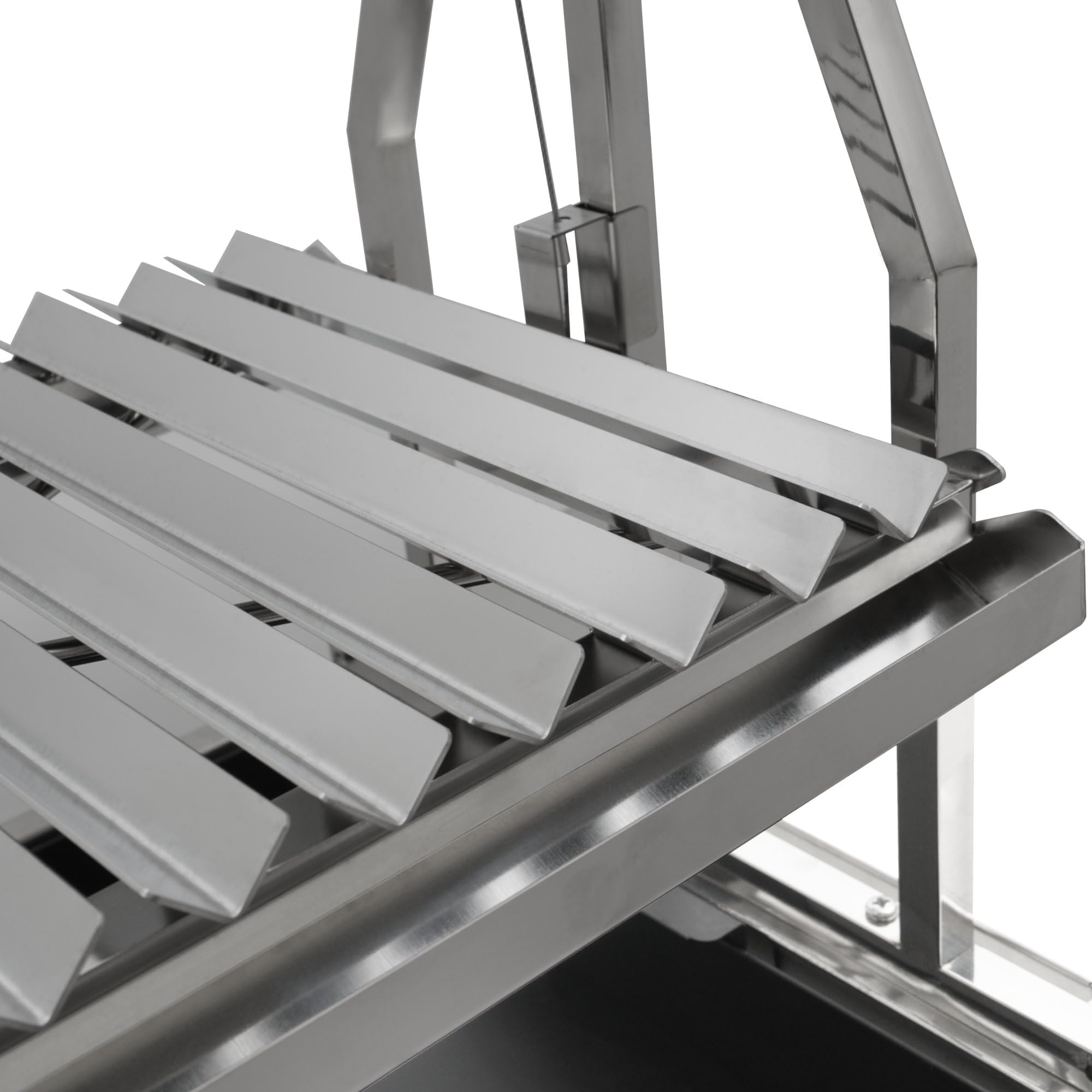BBQ-Toro Barbecue a carbonella argentina con ripiani laterali, in acciaio inox, 119 x 45 x 135 cm