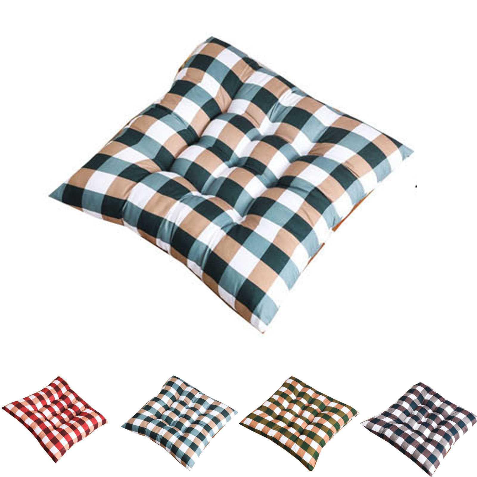 Galettes De Chaises Rond,Coussin De Siège Carré Avec Attaches,Coussin