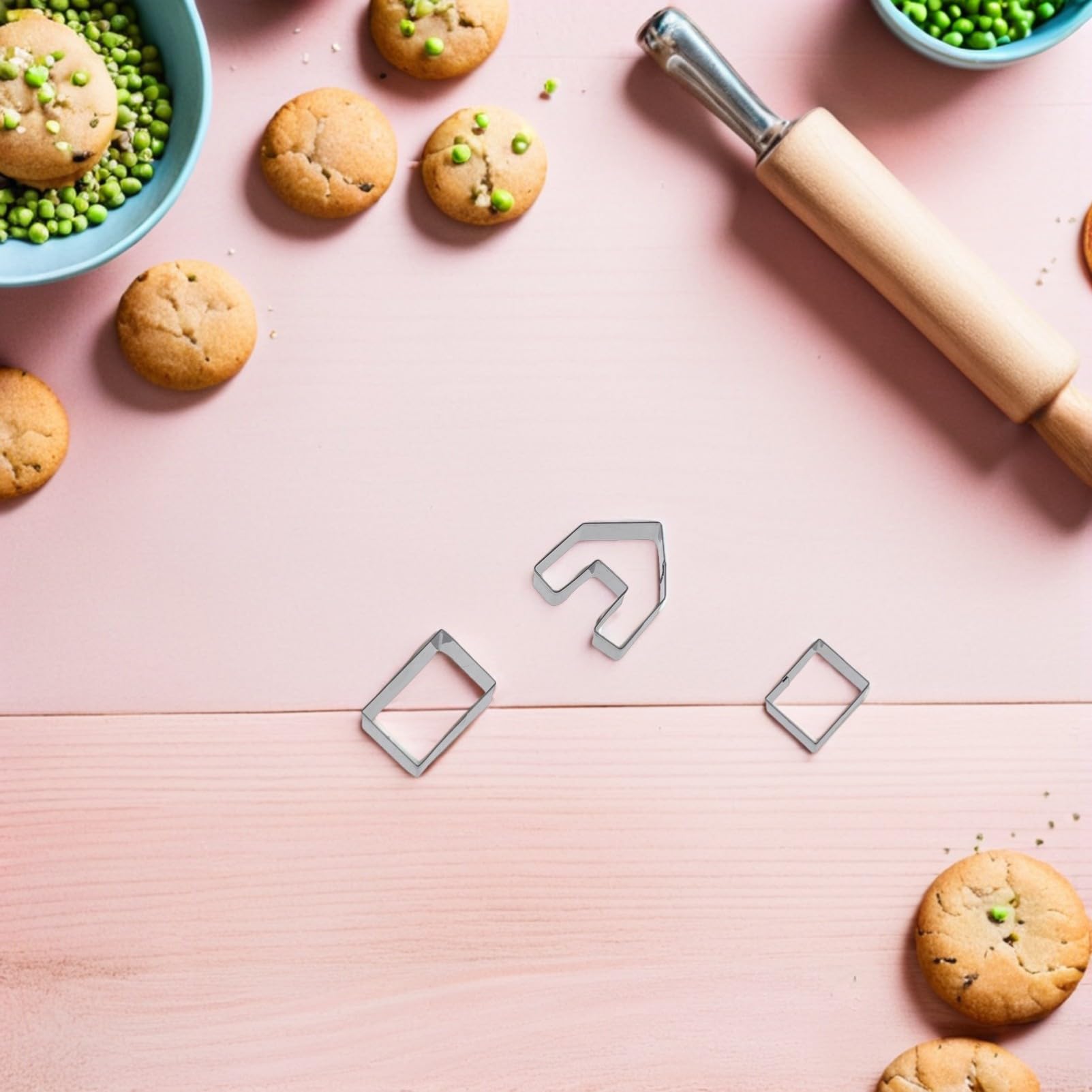 5juegos Molde para Galletas Navideñas Forma de Casa de Jengibre de Moldes para Hornear Navidad para Decorar Pasteles y Galletas