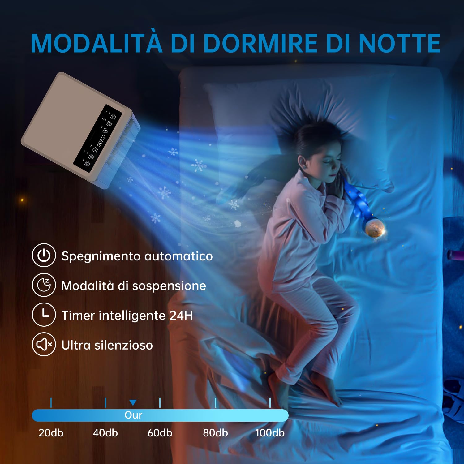 Garvee Climatiseur Mobile 9000 BTU, Climatiseur Portable 3-en-1 Refroidissement/Ventilation/Déshumidification, Silencieux 51-65 dB, R290, Classe A, Kit Fenêtre et Télécommande (A030A)