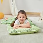 Lasoftan Toddler Nap Mat with Pillow and Blanket, Extra Large Rolled Napping Mats,Slumber Bags for Boys Girls,Kids Sleeping Bag for Daycare, Preschool Travel Camping
