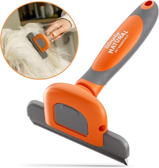 * Deshedding Tool for Dogs & Cats with Removable 10cm Shedding Blade, Stainless Steel Dog Brush for Deshedding, Dog Brush, Deshedding Tool for Cats | Small, Medium & Large