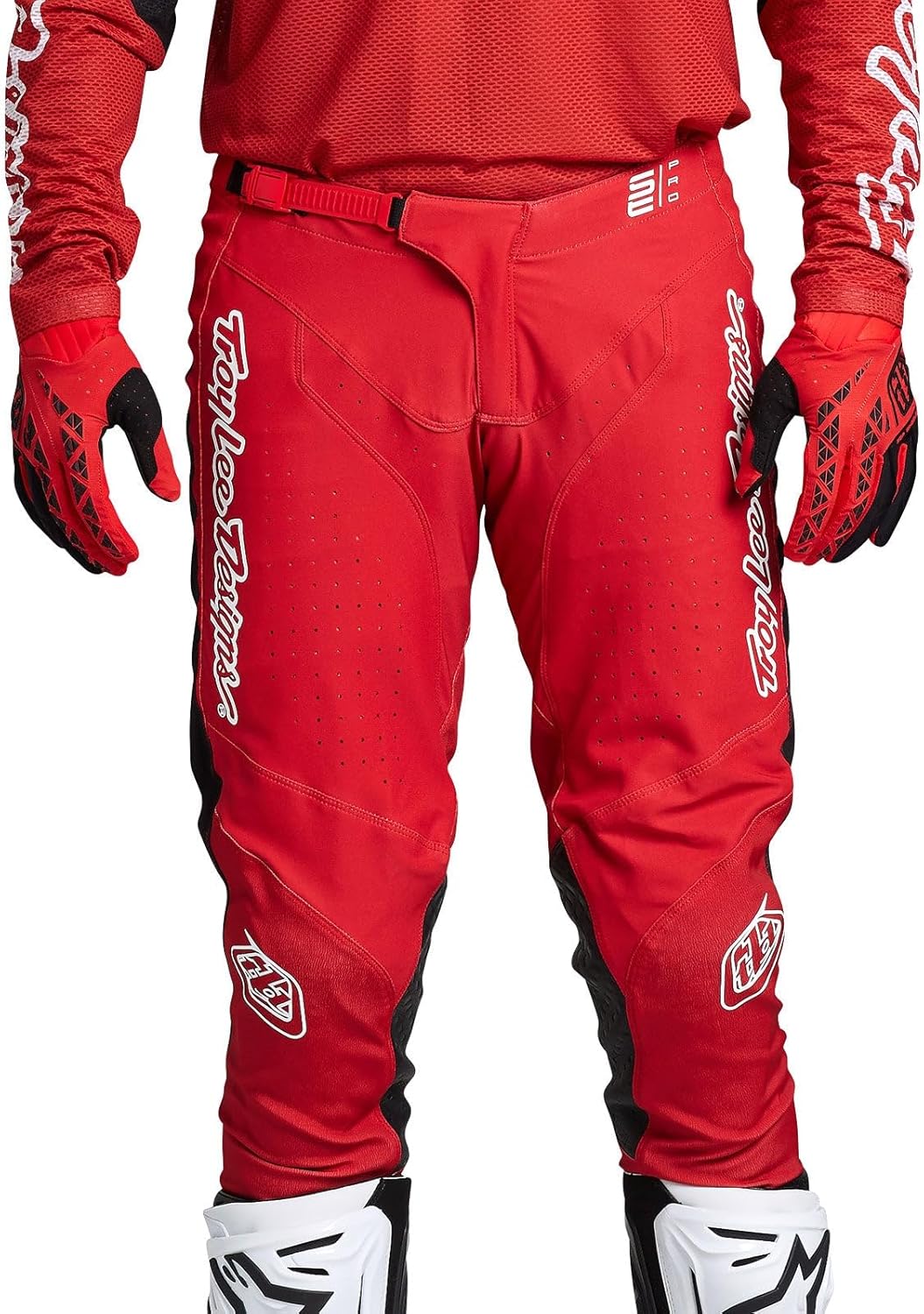 Troy Lee Designs SE Pro Adult Motocross Pant, Pinned Red, 36