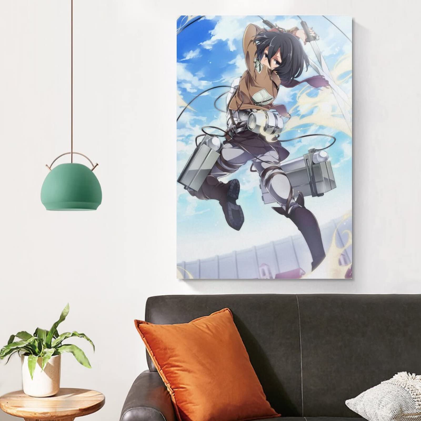Amazon｜ポスター 進撃の巨人 ミカサ·アッカーマン アートパネル 装飾