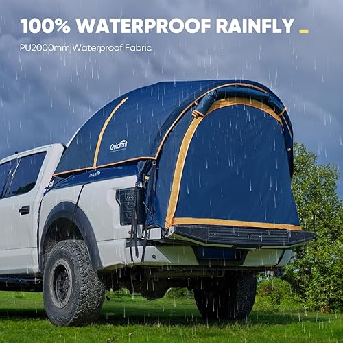 Miniatura 4 de Quictent Tienda de campaña para camioneta de 5.5-5.8 pies6.0-6.3 pies6.4-6.7 pies8.0-8.2 pies5.0-5.2 pies, impermeable PU2000mm capacidad de dormir
