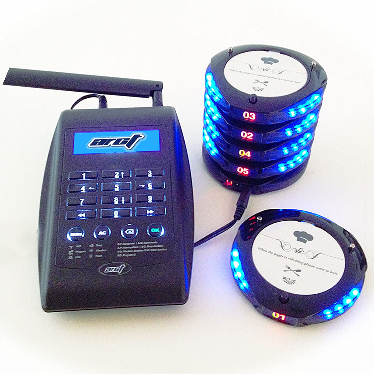Guest Pager System Kit with 10 Pagers