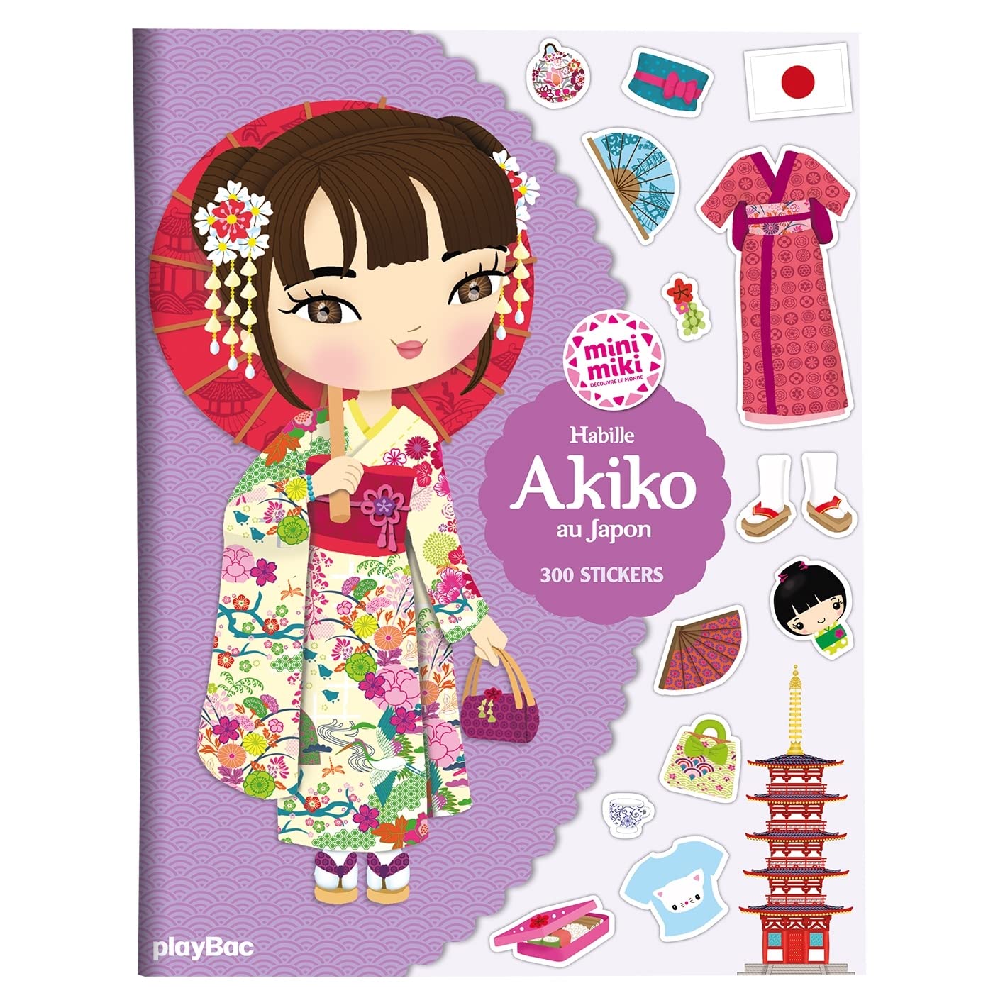 Minimiki - Stickers - Habille Akiko au Japon: Avec 300 stickers