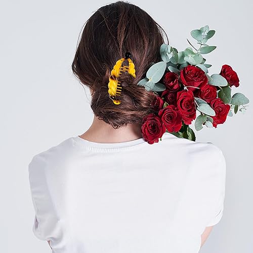 Miniatura 2 de 18 pinzas para el pelo de plátano, pinzas clásicas de plátano, accesorios de peines laterales de plástico con 11162324 dientes, pinzas para el pelo