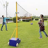 ConferenceRoomTables Adjustable Volleyball & Badminton Net Poles - Heavy Duty Indoor/Outdoor Stand with Wheels, Base for Backyard Training