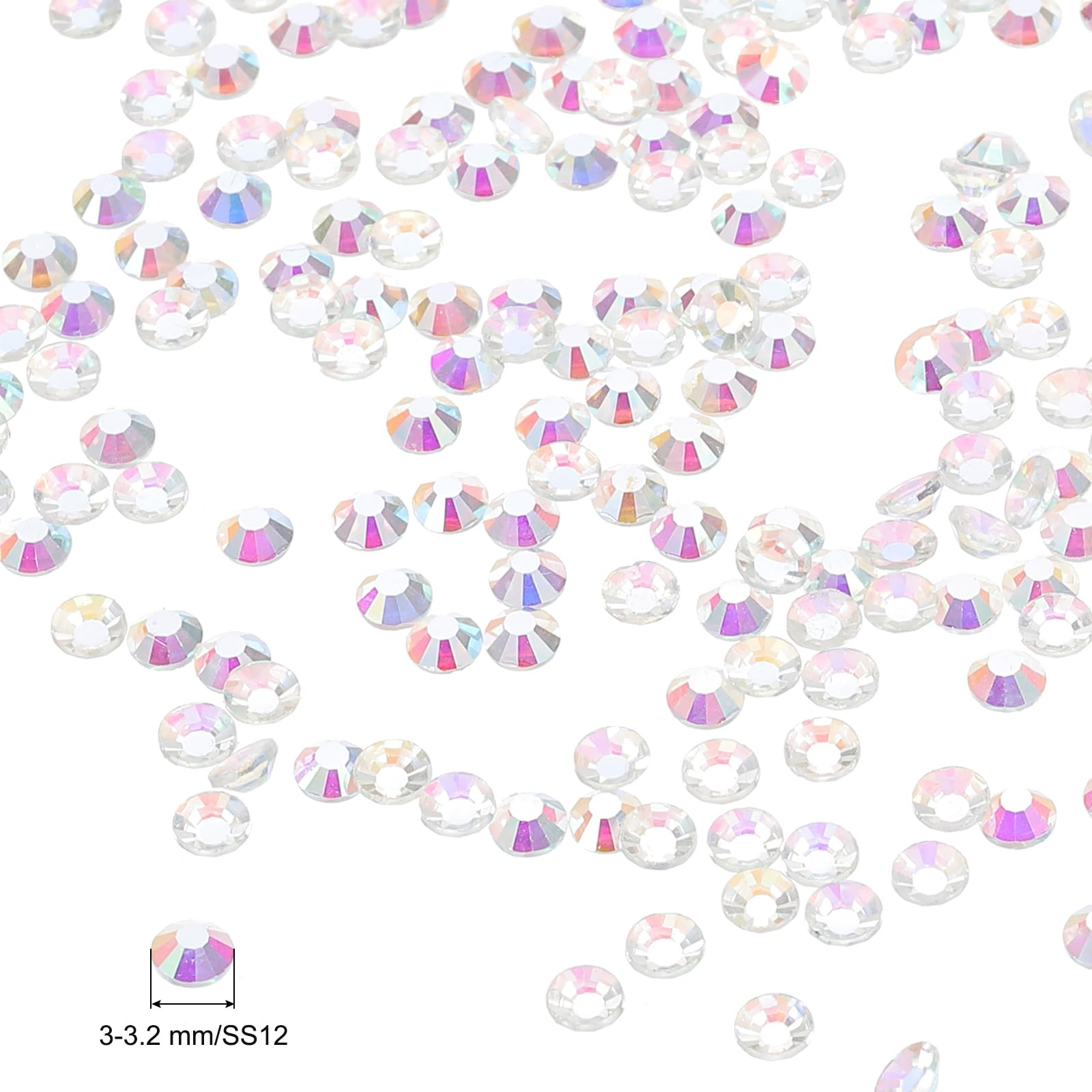 PATIKIL SS12/1440Pcs Glass Diamante Rhinestone - Image 2