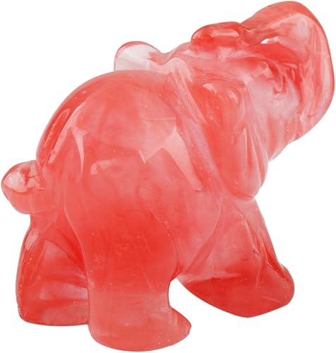 Miniatura 2 de Mookaitedecor - Figura decorativa de cristal de elefante, 1.5 pulgadas