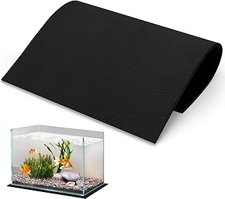 Aquarium Leveling Foam Mat, 10 Gallon Fish Tank Mat for Under Tank, 15.75X11.81X0.23inch Waterproof Compressible Neoprene Mat for Turtle Fish Tank