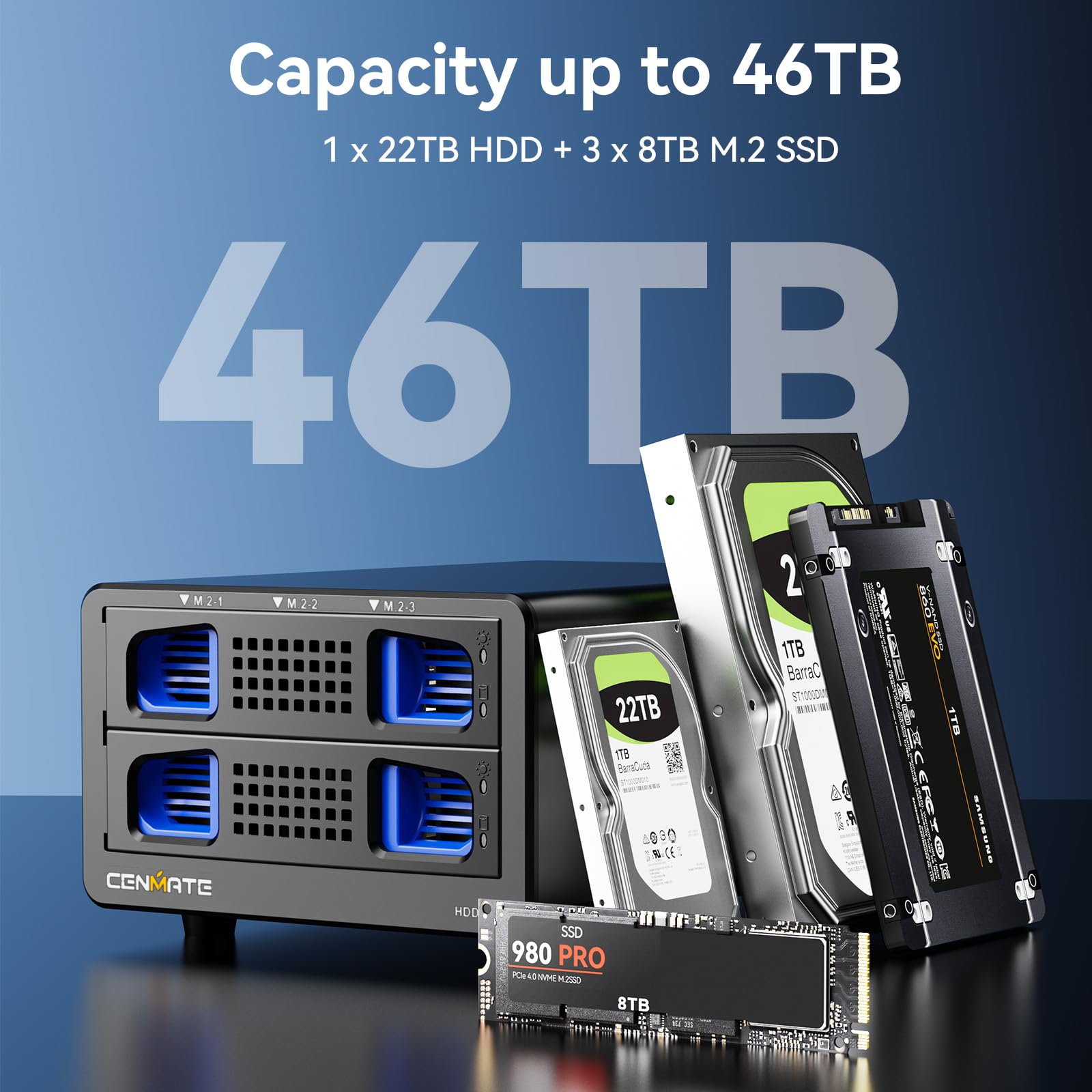 NVMe Scheda di Rete per Disco Rigido e SSD - Supporto USB 10Gbps - Dettaglio