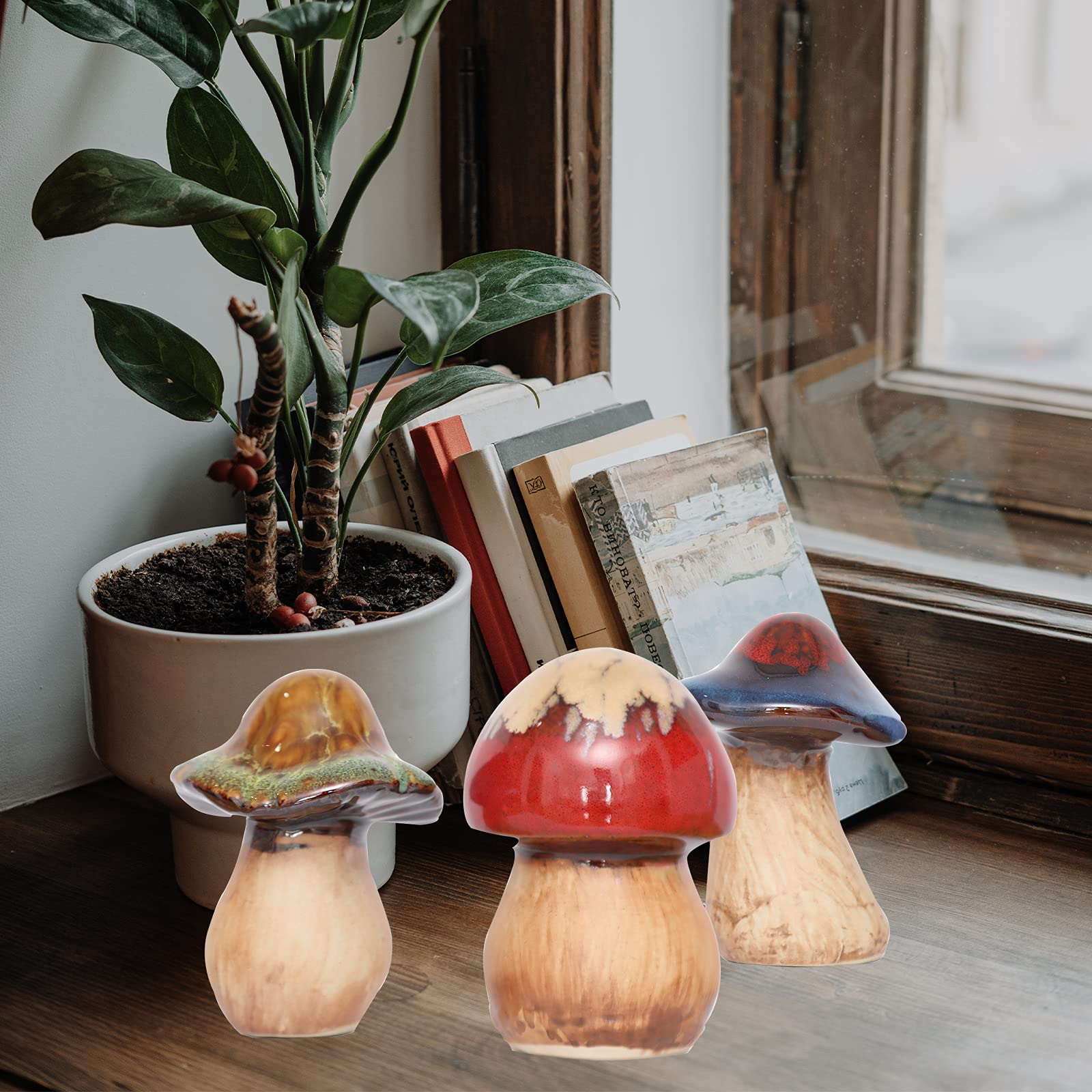 60 Pièces Champignons Miniatures Pour Jardin Féerique – Décoration Magique En PVC Pour Pots Et Extérieur