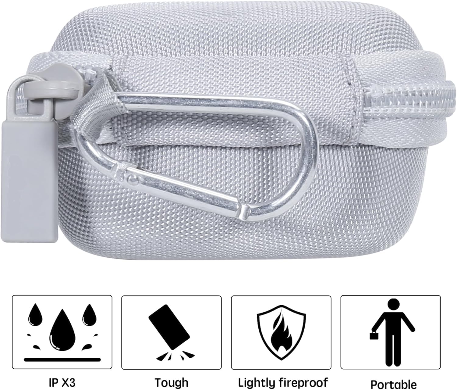 co2CREA Hard Case Replacement for SHOKZ New OpenFit 2+ / OpenFit 2 / OpenFit Air Open-Ear True Wireless Bluetooth Headphones, White - Image 7