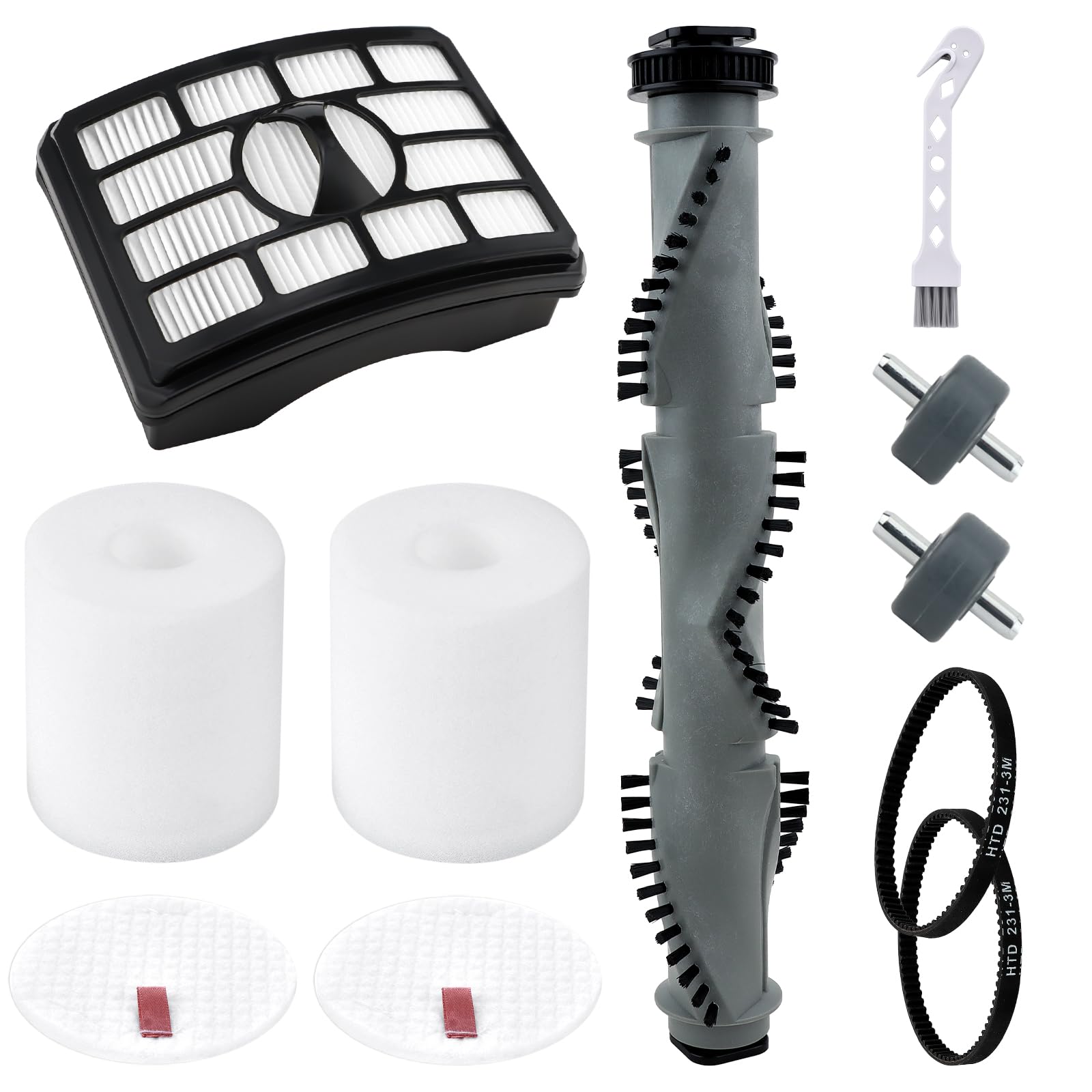 Photo 1 of Erinice Brush Roller Belts Filters Kit for Shark Rotator Professional Lift-Away Upright Vacuum NV500 NV501 NV502 NV505 NV550 NV520 UV560 Replacement Parts, compare to part XFF500 & XHF500