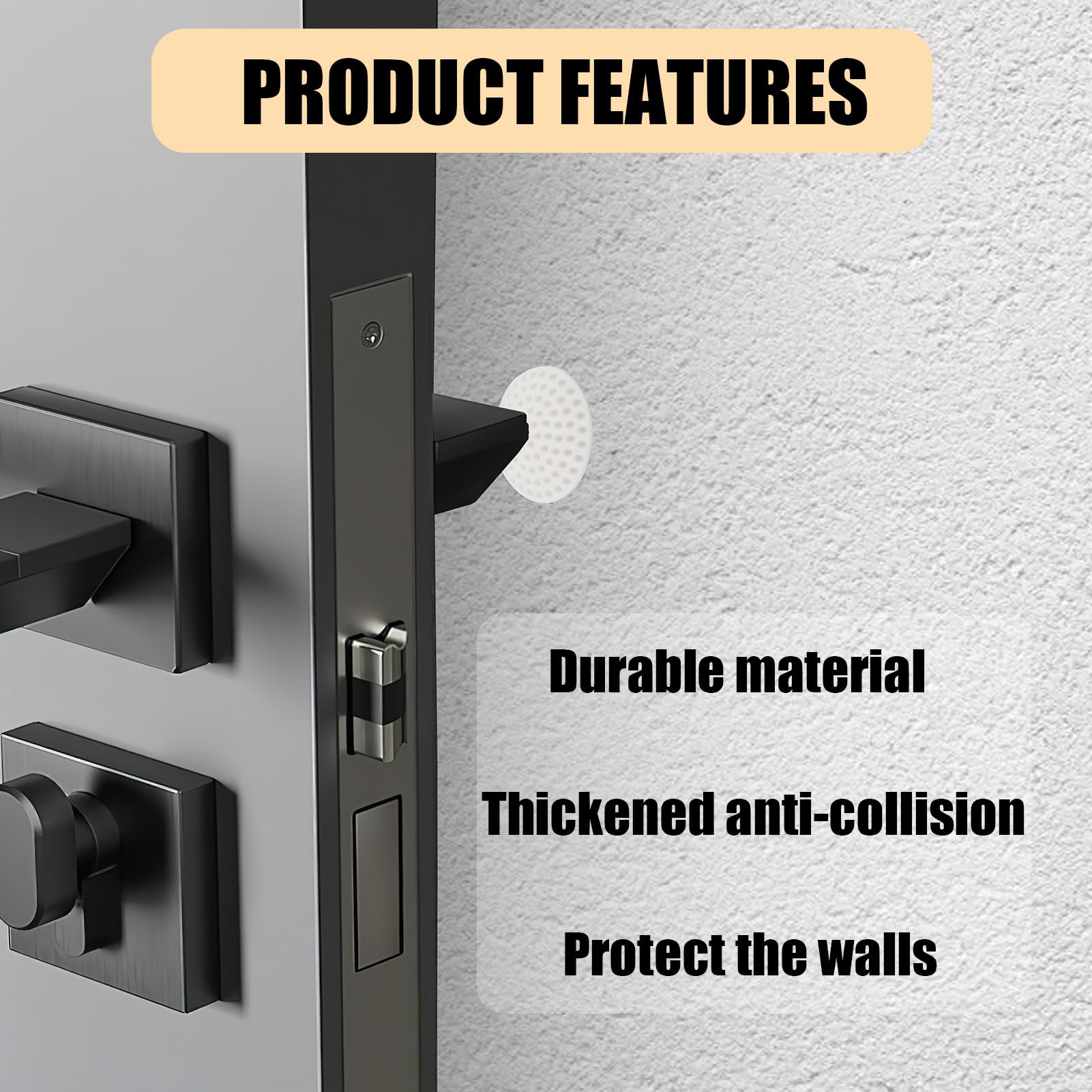 Beisidaer Butée De Porte En Caoutchouc Butée De Porte De Salle De Bain Maison Pare-Chocs De Porte