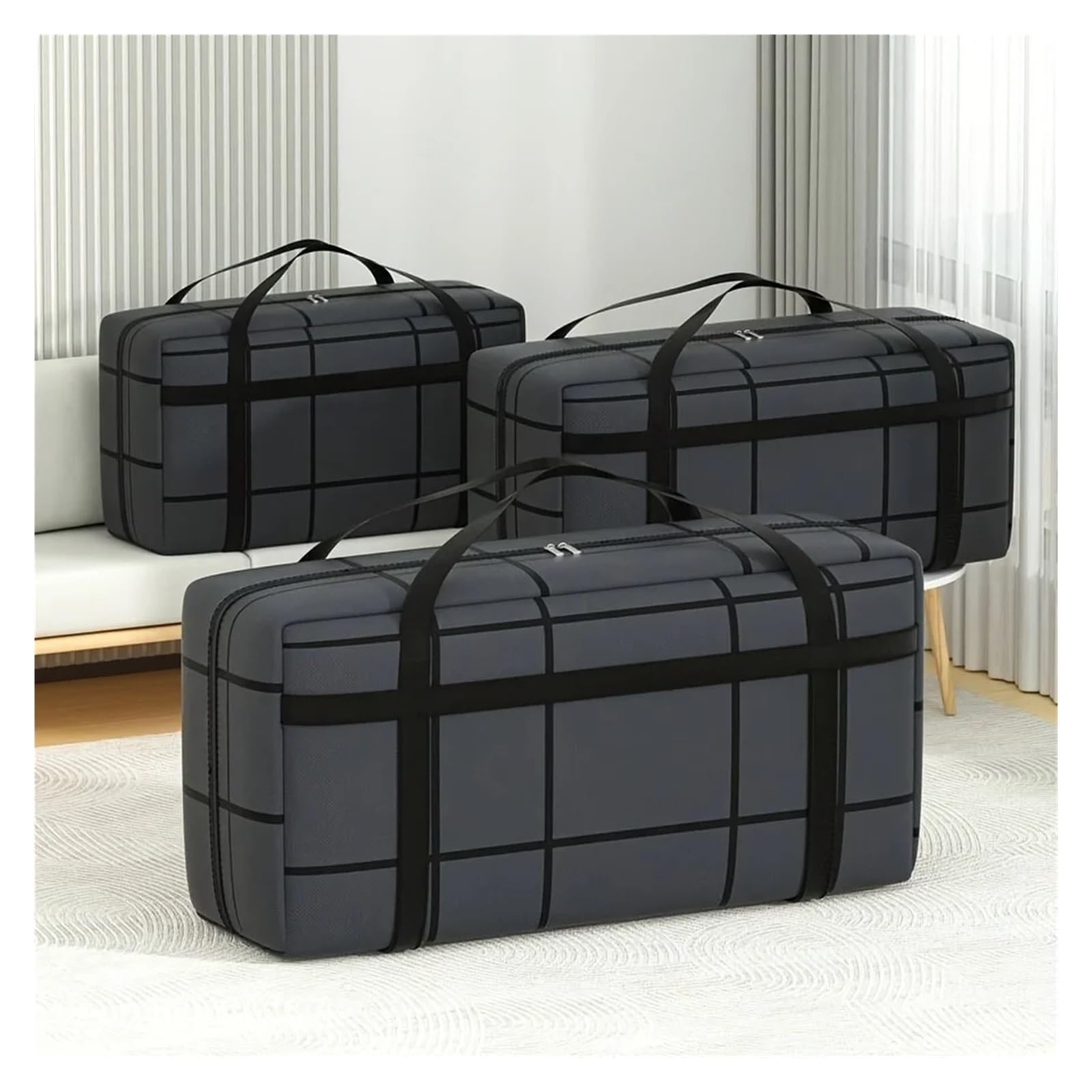 Organizer Viaggio Borsa da viaggio multifunzionale, borsa spessa, trasloco, pieghevole e impermeabile, valigia(L)