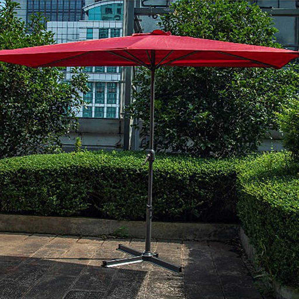 Kwadratowy Parasol, 230 cm Wodoodporna powierzchnia parasola Pół Parasol z korbą Ochrona przed słońcem, mały Parasol do basenu przydomowego na tarasie ogrodowym good